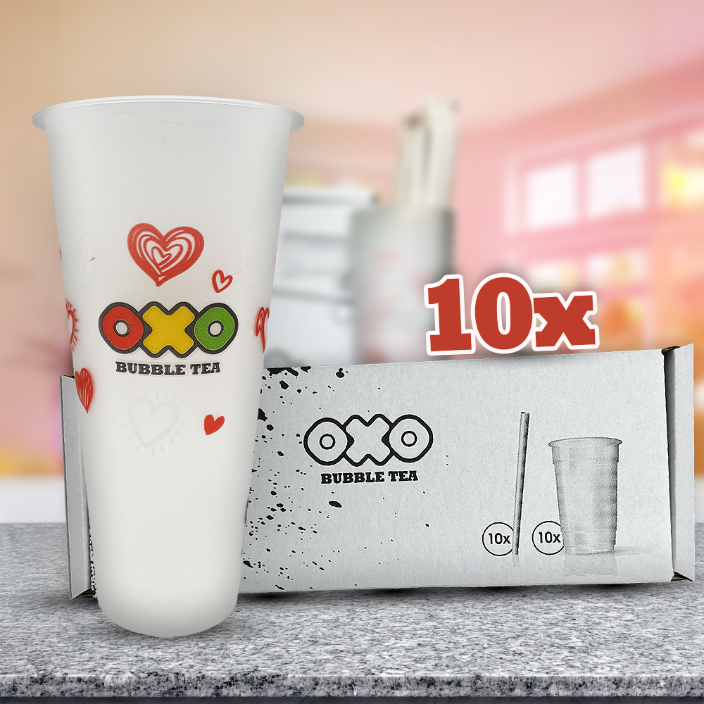 OXO, Pohár és Szívószál Pack - Hearts