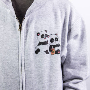 Gyerek cipzáras pulcsi, OXO - Panda - WWW.OXOSHOP.HU